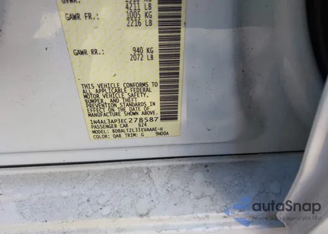 2014 Nissan Altima 2.5 Sv from USA, damaged, VIN 1N4AL3AP3EC278587